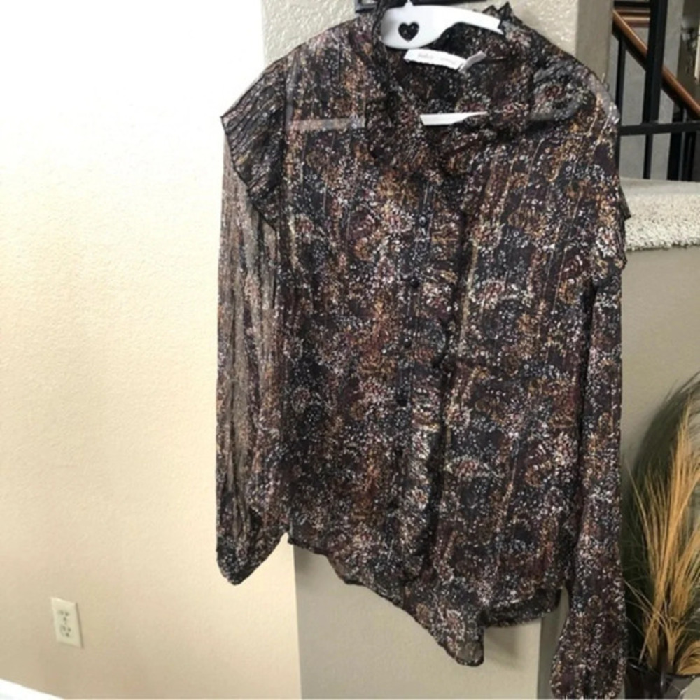 Bishop + Young Long Sleeve Top Size Medium